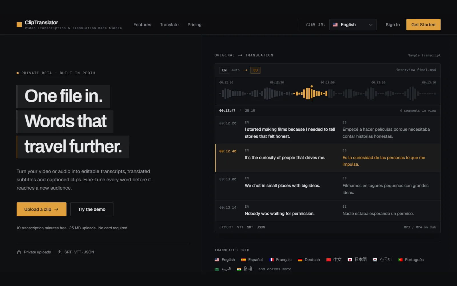 ClipTranslator project artwork