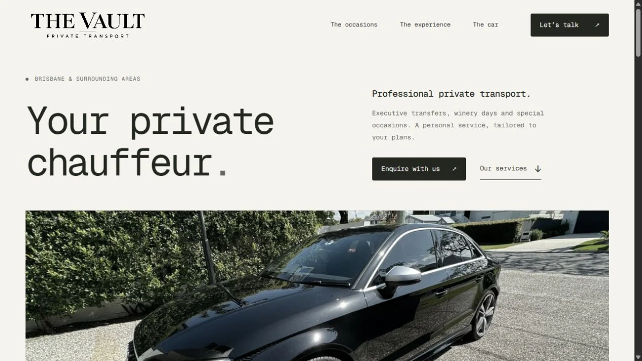 The Vault — Private Transport project artwork